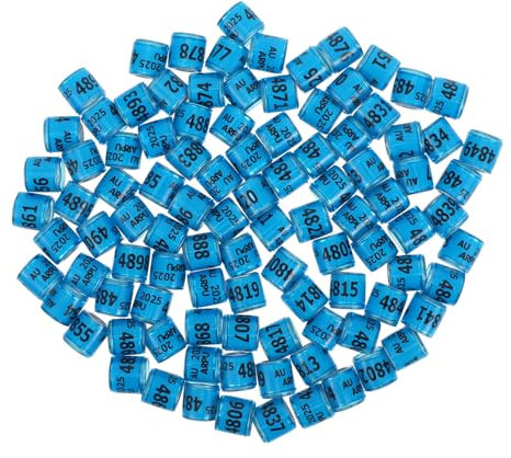 Kisangel 100 Stück Aluminium Taubenringe 10Mm Taubenfußringe Für Brieftauben Vogelrennen Identifikationsringe Leicht Und Komfortabel Für Geflügel Und Vögel 2025