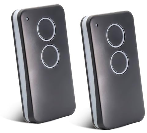 2 pezzi Telecommande Portail Compatible Avec V2 Phox 2, Telecommande Garage Universale 433,92MHz 2 Canaux, Télécommande Pour V2 Phoenix 2,V2 Phoenix 4,V2 TXC, V2 TRC, V2TSC4,V2 Hand