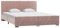 CINDERFUL Giroletto Rosa in Velluto 160x200 cm,Letto Matrimoniale Imbottito in Velluto con Contenitore 160x200 Letti e Accessori