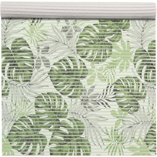 ANRO Weichschaummatte Badematte Bad Dusche WC Vorleger Teppich Antirutsch Badläufer Palme Grün 120x65cm