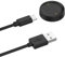 Câble de charge USB 2 en 1 compatible avec chargeur Amaz Fit Active 2, cordon de charge de 100 cm, adaptateur de type C, connecteur convertisseur de montre, noir