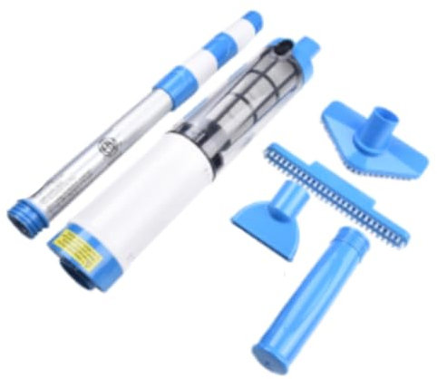 Pesfehhy Aspiradora de Piscina para y Piscinas Pequeñas, Aspiradora de Mano para Piscinas con Pértiga Telescópica (UE)