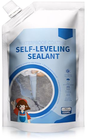 Asphalt Reparatur Rissfüller, Beton Risse Reparieren, Hochleistungskleber zur Reparatur von Betonrissen, Wasserdicht Frostsicher Flexibel Fugenfüller, Betonspachtel Betonversiegelung (Grau)