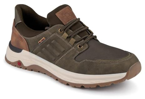 Relife Wide Fit Bungee-Lace Shoes - Khaki Size 10