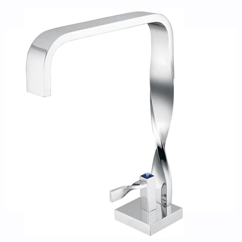 Hudor Robinet de lavabo sur plage B036CH – Laiton chromé – Collection Enipée – Élégant et durable