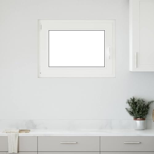 Sophrelle Ventana de sótano Manual RISOR 80 x 60 cm PVC y Vidrio Blanco,42047241