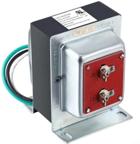 24v 40va Türklingel Transformator Für Video Doorbell Ring Für Nest Für Honeywell Für Ecobee Ul Zertifiziert Metall Gehäuse Schwarz(1PCS)