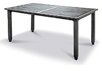 BEST Gartentisch Tisch Versailles 180x100cm ice/brushed