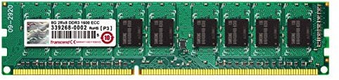 Transcend TS1GLK72V6H - Memoria RAM de 8 GB (240 Pin DIMM, DDR3 SDRAM, 1600 MHz, CL11)