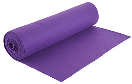 Bastelfilz Filzrolle, Länge 5m Breite 45 cm, 1-1,5 mm Stärke, filzen basteln Lila