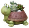 Ucoolbila Pot de fleurs en forme d'animal mignon pour décoration d'intérieur (tortue)