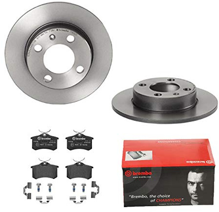 BREMBO BREMSSCHEIBEN Ø230 + BREMSBELÄGE HINTEN FÜR VW POLO 6N2 POLO VARIANT 6V5