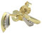 Goldmaid Ohrringe Ohrstecker 585 Gold Bicolor Brillanten zus. 0,04 ct.