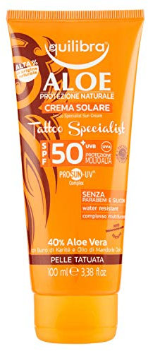 Spécialiste du tatouage à la crème solaire à l'aloès Spf 50+ 100 ml de crème