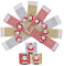 Serviettenringe Weihnachts Serviette Schnalle Halter Weihnachtsmann Serviettenring Schnallen für Weihnachts Partei Tabellen Dekoration 12 Stück (3 Farben)