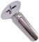 M4x60 Vis à métaux à tête fraisée, boulons Phillips, attache à tête plate à encastrement croisés 4mm Vis zinguée adaptée au métal, à la construction, à l'installation, au bricolage (Pack of 25)
