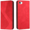 NEXCURIO Coque Portefeuille pour Apple iPhone 7 / iPhone 8 / iPhone SE 2020 2022 Étui à Rabat Folio Pochette Housse de Protection en Cuir PU avec Porte Cartes Clapet Antichoc Béquille - Rouge