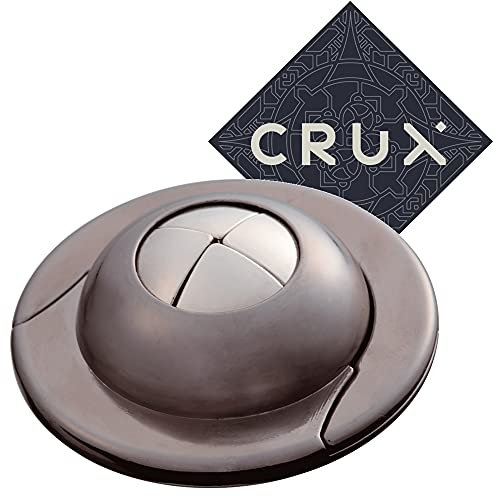 Hanayama Cast UFO Puzzle - Level 4 of 6 - Fairly Hard - Includes Crux Sticker