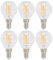 CHICIRIS 6PCS G45 Lampadina Vintage Trasparente E12 Lampada Base per Lampade Decorative Domestiche 6W 220V Luce Calda Dimmerabile