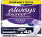 Always Discreet Extra Sûre, 48 Serviettes Hygiéniques Incontinence Femme, Ultimate Jour 6 Gouttes, Protection Absorbante pour Fuites Urinaires Importantes de Jour, Pack 1 Mois