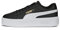 PUMA Women's Smash Platform V3 Sneaker, Black White Gold, 6.5 UK