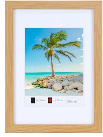 Holz Bilderrahmen Plexi Lifestyle Foto Rahmen Collage Wanddeko Poster HR25: Farbe: Buche | Format: 20x30