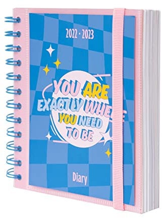 Grupo Erik Schulplaner 2022 2023, Real Cool Days Schulkalender 2022 2023, Terminkalender 14x16 cm, ein Tagesplaner für ein erfolgreiches Schuljahr, AEEDPM2222