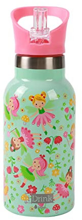 IDRINK® - Botella térmica revolucionaria, 2 paredes, botella de acero inoxidable capacidad 350 ml KIDS (FAIRY)