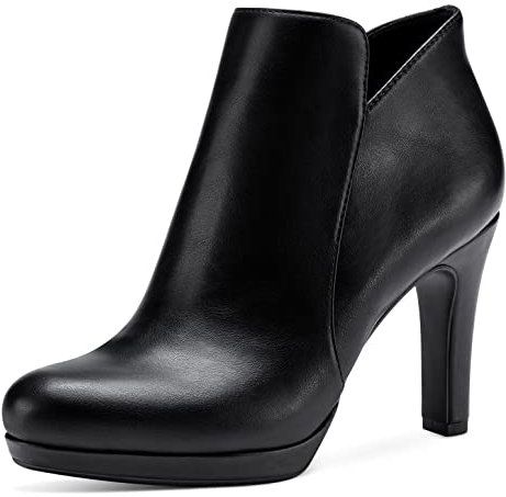 Tamaris Damen Klassische Stiefeletten, Frauen Stiefeletten,Bootee,Booties,halbstiefel,Kurzstiefel,uebergangsschuhe,Black MATT,40 EU