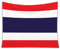 Yelolyio Thailand-Nationalflagge, Wandbehang, Thailand, Wandteppich, waschbar, Vintage-Tagesdecke, Bettlaken, Wanddekoration, Kunst für Bauernhaus, Schlafzimmer, Wohnzimmer, 90 x 120 cm