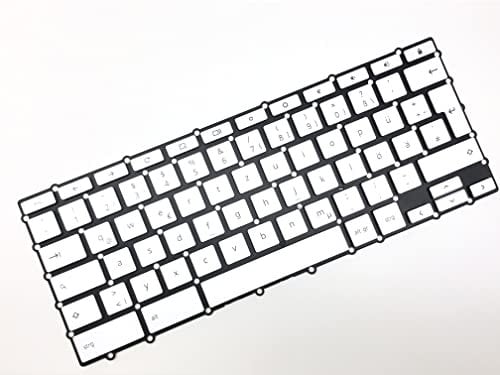 T-ProTek German Black Keyboard with Lighting Compatible with Asus Chromebook C425TA
