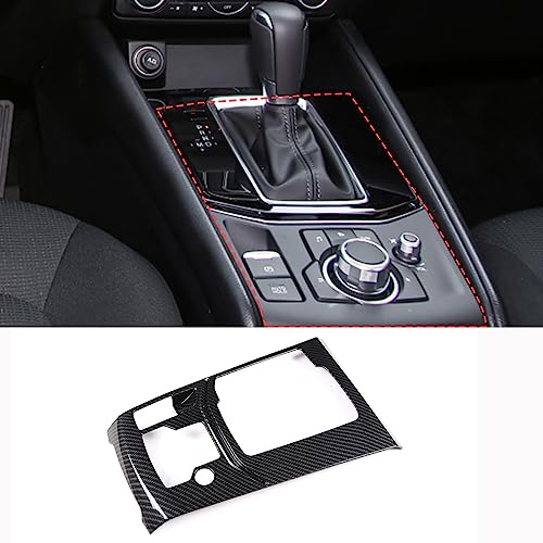 ABS Carbon Fiber Auto Mittelkonsole Schalttafel Multimedia Tasten Abdeckung Trim Aufkleber Für Mazda CX-5 2017-2022 Innenraum Zubehör