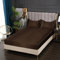 SASIGAYA Satin Spannbettlaken 180x200cm Braun Dunkelbraun Seide Glänzend Einfarbig Microfaser Spannbetttuch Hochwertiges Deluxe Unifarben Satin Bettlaken für Boxspringbett Topper Matratzen bis 25cm