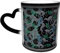 Tasse Kaffeetasse mit Windhund-Hundemuster, personalisierbar, magische schwarze Farbwechsel-Reisetasse, wärmeempfindliche Keramiktasse