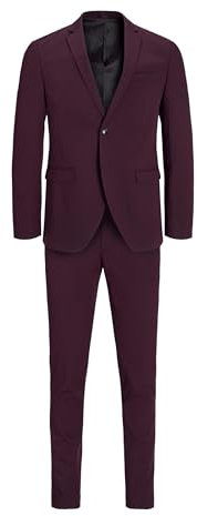 JACK & JONES Jprfranco-Tuta Noos Abito, Winetasting/Fit: Super Slim Fit, 60 Uomo