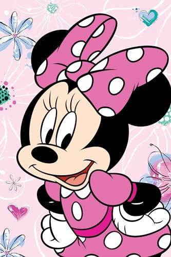 Jerry Fabrics Minnie Mouse Flauschdecke Schmusedecke Kuscheldecke 100 x 150 cm