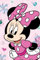 Jerry Fabrics Minnie Mouse - Coperta in peluche, 100 x 150 cm