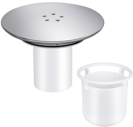 Cutyerbee Shower Drain Cover 90mm/115mm Trap Replacement 1 Pack Plughole Fast Flow