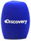2 Pezzi Personalizzare il logo sul microfono Parabrezza in schiuma Handhold Mic Foam Covers parabrezza con logo stampato per microfoni TV interviste broadcast (blu)