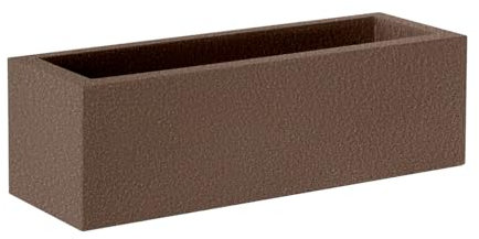 newgarden - Vaso rettangolare 100 x 35 x 32 cm, decorativo per interni ed esterni, molto resistente ai raggi UV. Vaso lungo per fiori e piante. Realizzato in polietilene in Spagna