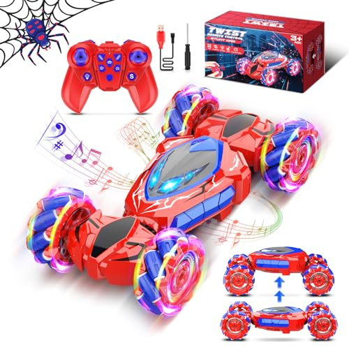 Dreamlandia Spider Ferngesteuertes Auto, Kinder Spielzeug Ab 3-12 Jahre, Junge Mädchen Geschenke, Outdoor Monstertruck RC Stunt Auto