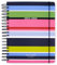 Kate Spade New York Tagesplaner 2024-2025, Mega Planer August 2024 - Dezember 2025, Hardcover Spiralplaner, Wochenplaner mit Monatskalender, Stickern, Taschen, Sonnentag Streifen