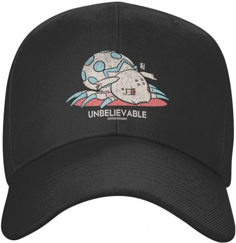 Baseballkappe Snapback Sonnenhut Kumo desu ga nani ka So I'm a so What Unbelievable Kawaii kumoko in Little Fat Form Distressed Baseball Cap Hip Hop Geburtstagsgeschenk