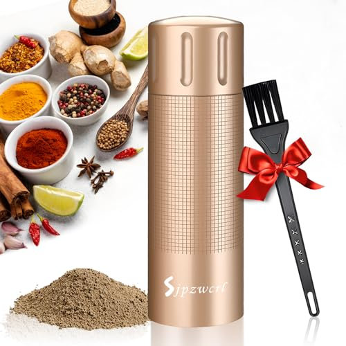 Pfeffermühle Professionelle Manuelle Kleine Einstellbar: Hochleistungs-Pfeffermühle,nachfüllbarer Gewürzmühle mit einstellbarer Schärfe und Edelstahlklinge