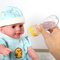 Silikon-Babyflasche mit Löffel, Frischfutter-Müsli-Quetschspender (YELLOW)