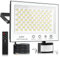 wowspeed Eclairage Exterieur avec Detecteur - 200W 20000LM Projecteur LED Extérieur avec Télécommande, Dimmable 6500K Blanc Froid Spot LED Extérieur IP66 Etanche Spot Exterieur pour Patio Garage