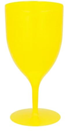 Boland - Verre À Pied RÉUTILISABLE Opaque 35CL Jaune