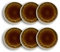 OGO LIVING - Lot 6 assiettes plates stack 13.5cm en porcelaine marron - 2614482