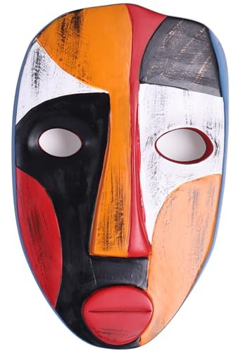 Afrikanische Maske, Wandkunst, Kunstharz, abstrakte afrikanische Masken, Wanddekoration für Zuhause, modern, afrikanische Kunst, Stammesfiguren, Dekorationen, Artikel, Akzente, Wandbehang Masken für