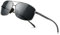 SUNGAIT Ultraleichte Rechteckig Sonnenbrille Polarisierte UV400 mit PU-Ledertasche SGT458QH-Case-DE